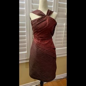 Max & Cleo Halter Neck Ombré Dress